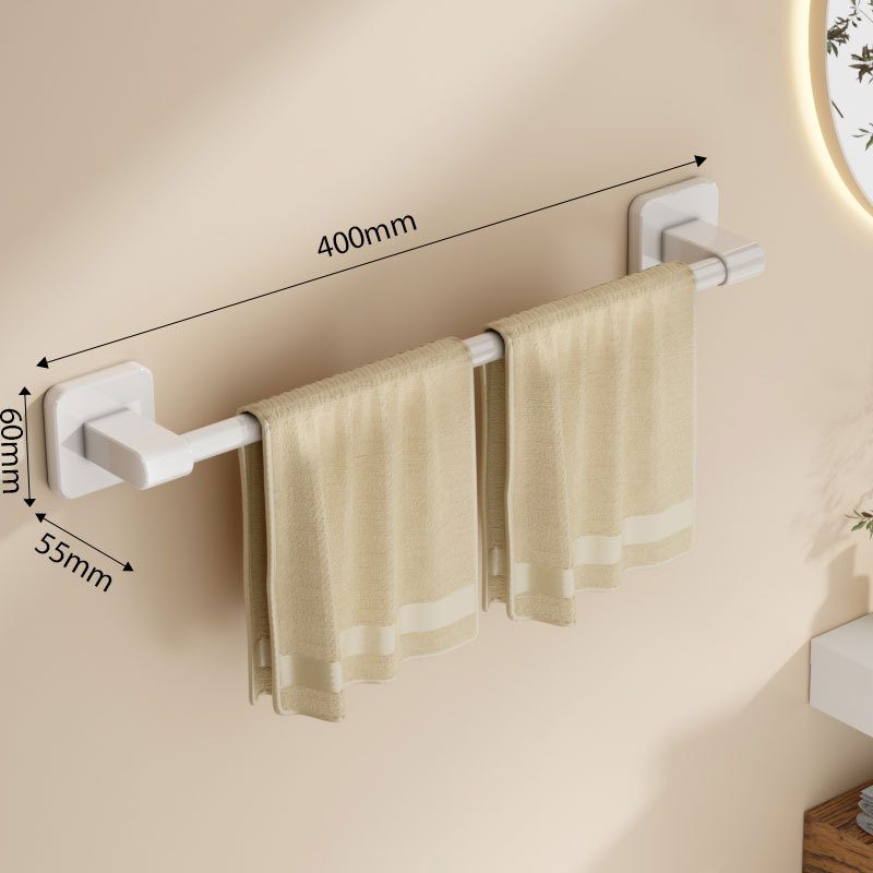 Стенно монтиран държач за кърпи, пластмасов, носимост до 10 кг, еднослоен, боядисано покритие, модерен и изчистен стил