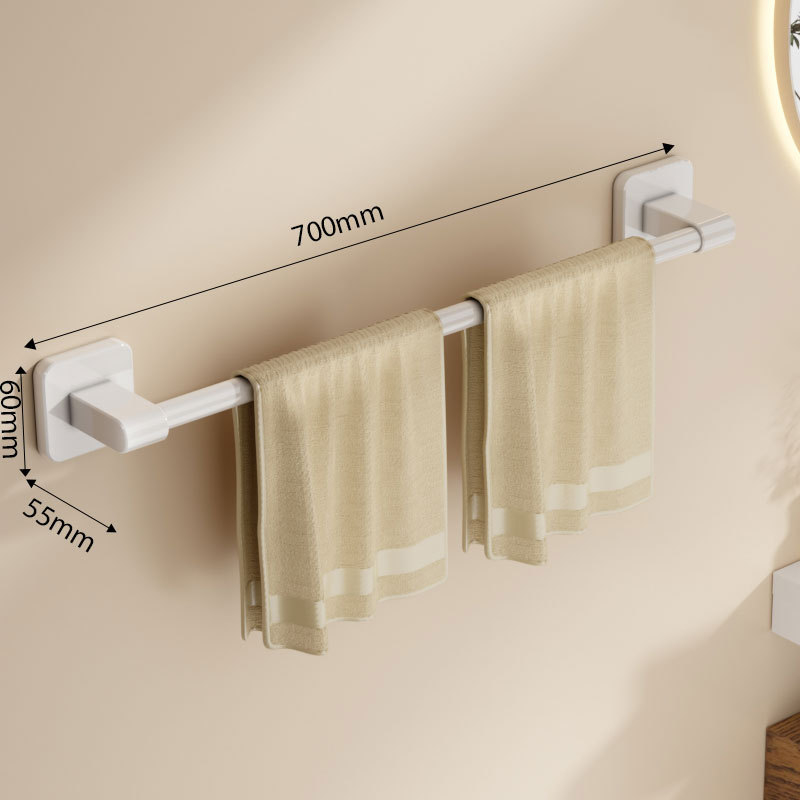 Стенно монтиран държач за кърпи, пластмасов, носимост до 10 кг, еднослоен, боядисано покритие, модерен и изчистен стил