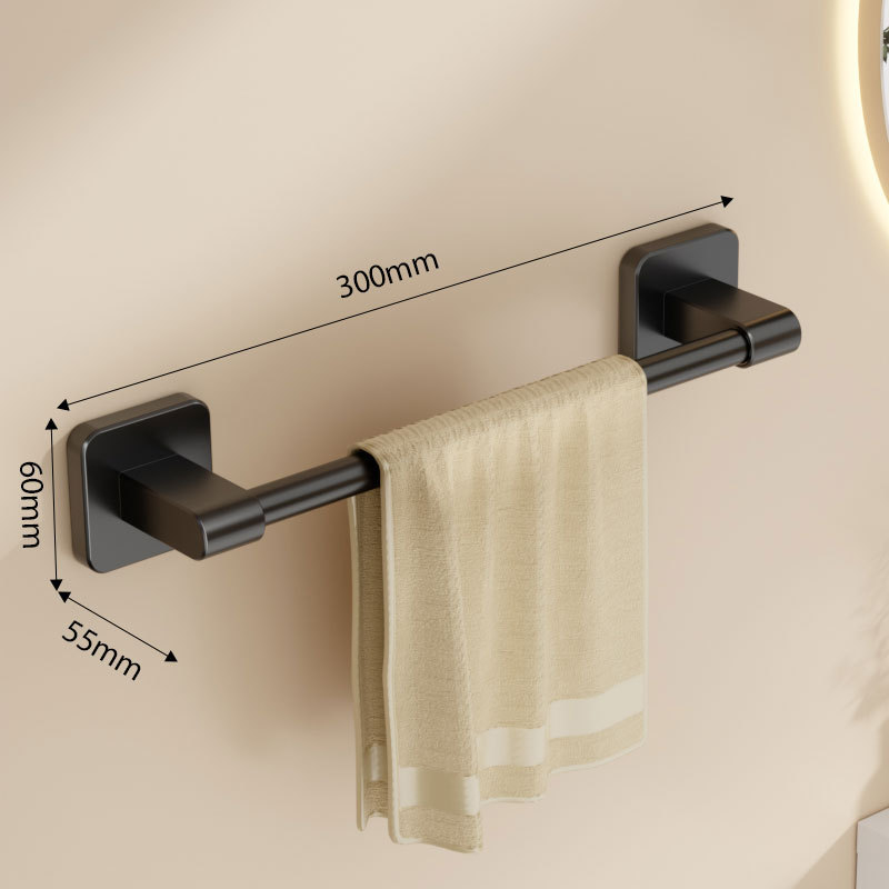 Стенно монтиран държач за кърпи, пластмасов, носимост до 10 кг, еднослоен, боядисано покритие, модерен и изчистен стил