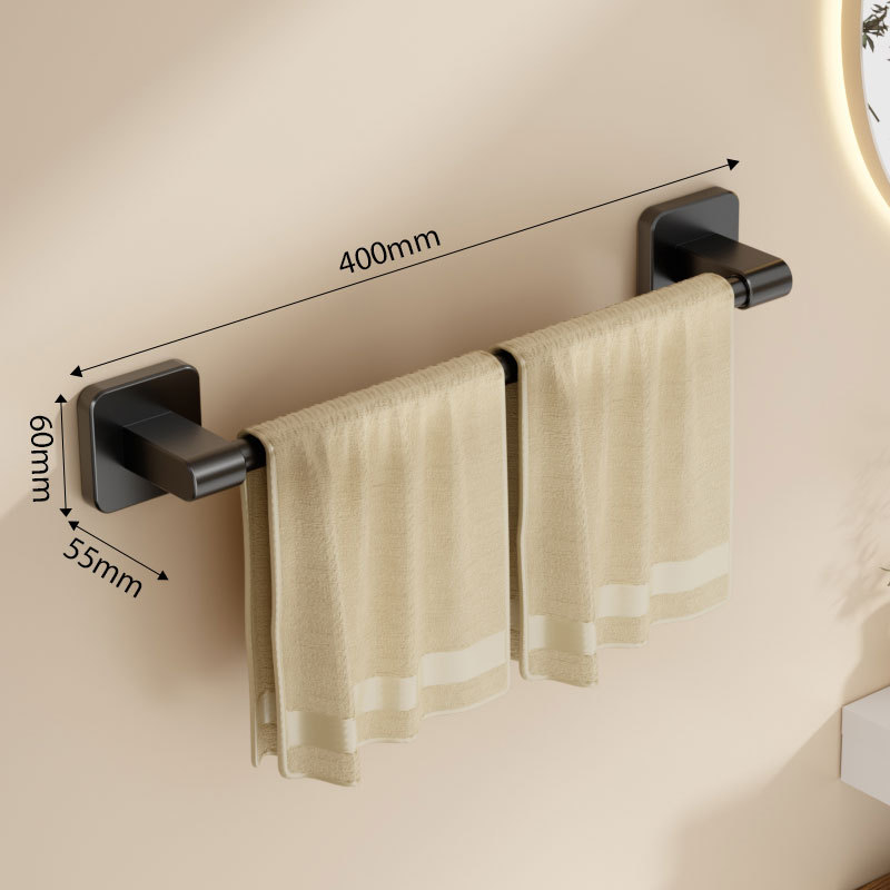 Стенно монтиран държач за кърпи, пластмасов, носимост до 10 кг, еднослоен, боядисано покритие, модерен и изчистен стил