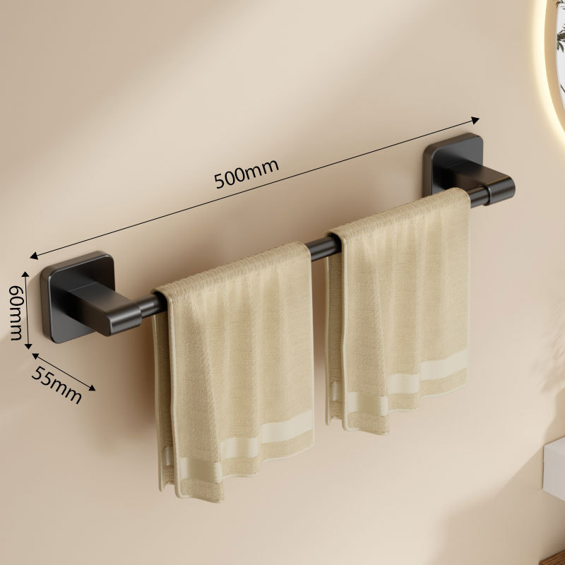 Стенно монтиран държач за кърпи, пластмасов, носимост до 10 кг, еднослоен, боядисано покритие, модерен и изчистен стил