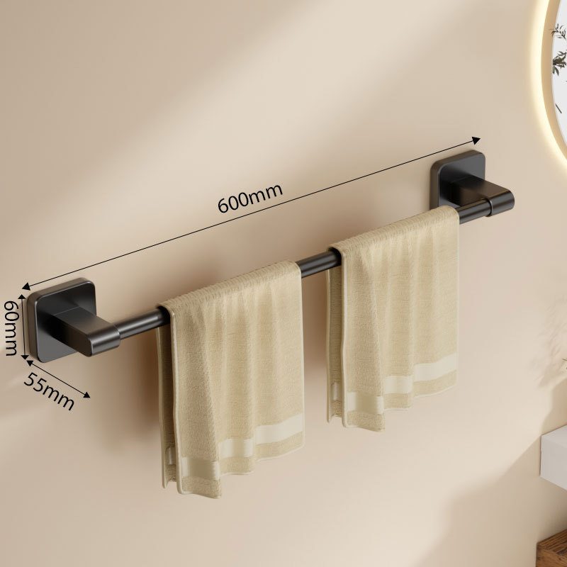 Стенно монтиран държач за кърпи, пластмасов, носимост до 10 кг, еднослоен, боядисано покритие, модерен и изчистен стил