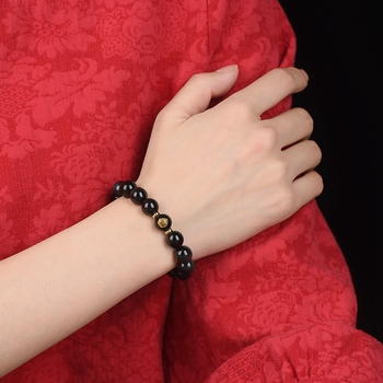 Narukvica od obsidijana sa zodijakom Budine ruke — Brand 3q, Podrijetlo Guangzhou, Proljeće 2025