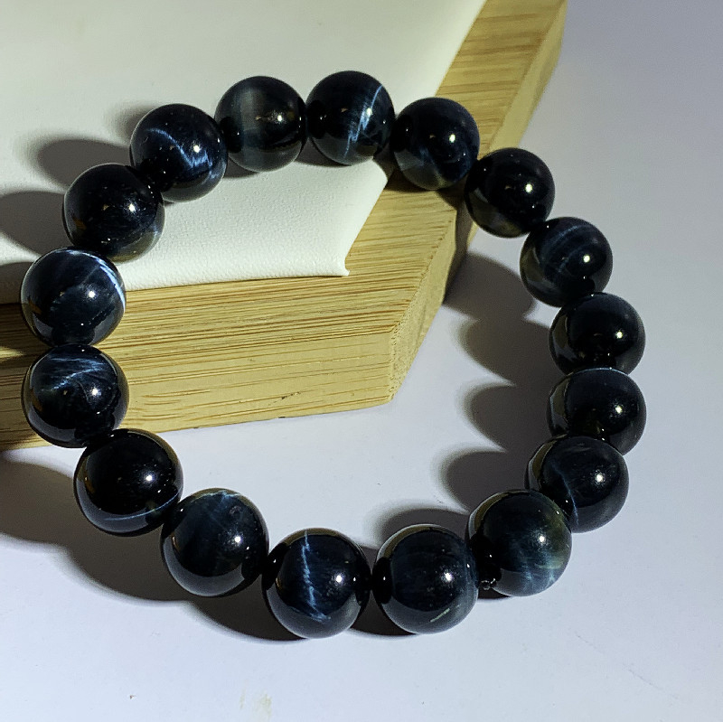 Tigriszem karkötő, polírozott felülettel, U-formájú, uniszex