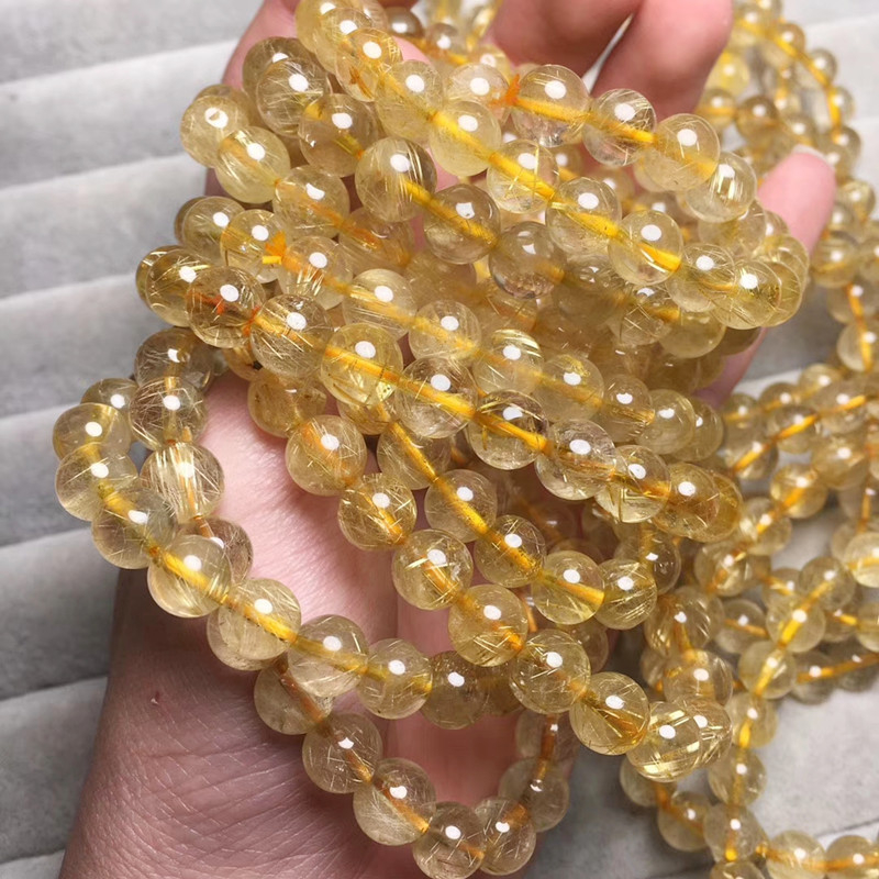 Narukvica od titan kristala, unisex, geometrijski stil, podrijetlo Brazilija