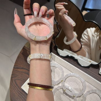 Narukvica od kristalnih perli, ručno izrađena, romb oblik, materijal White Ghost, podrijetlo Guangzhou, unisex