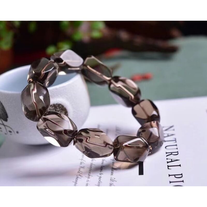 Narukvica – Citrin kristal, Ručno izrađeni kristalni nakit, Unisex, Prirodni stil