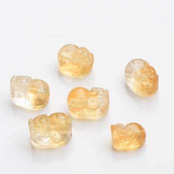 Beibeifu Pixiu βραχιόλι από κρύσταλλο κιτρίνης – σετ χάνδρες, μαζική συσκευασία, Άνοιξη 2024, κινέζικο στυλ