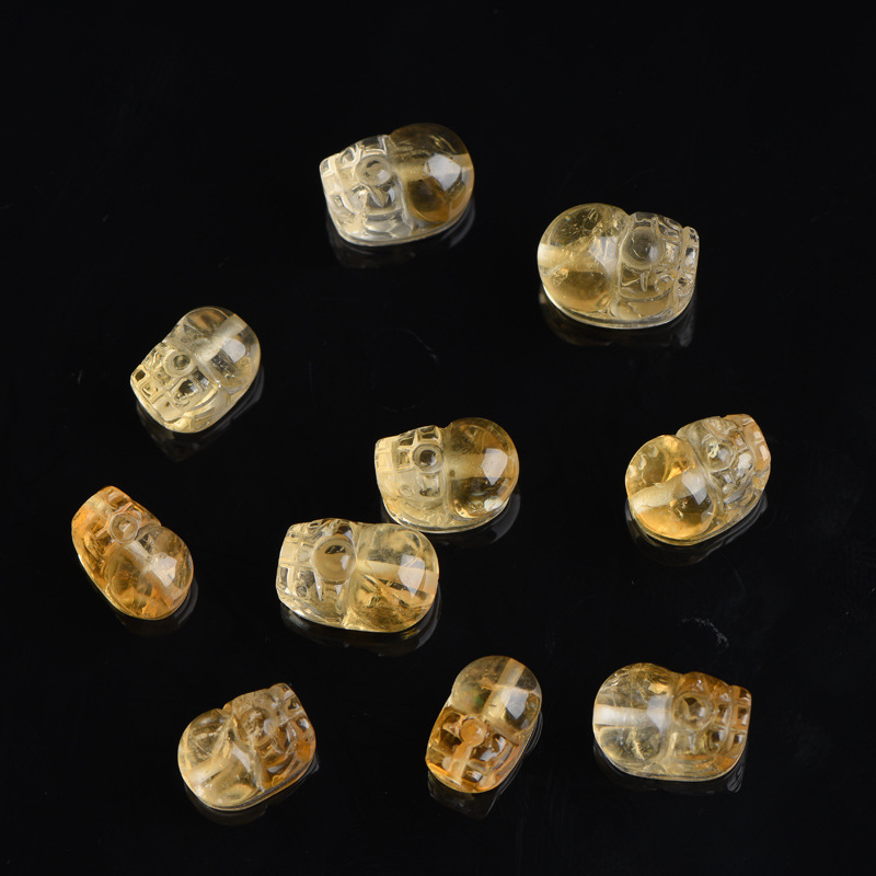 Beibeifu Pixiu βραχιόλι από κρύσταλλο κιτρίνης – σετ χάνδρες, μαζική συσκευασία, Άνοιξη 2024, κινέζικο στυλ