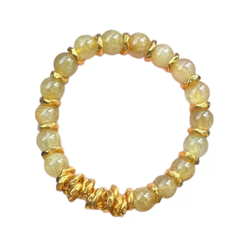 Narukvica od prirodnog kristala, ručno izrađene perle, kineski stil, oblik cvijeta, dodatak za ruku, jesen 2025
