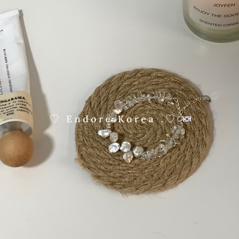 Sterling srebrna narukvica s bijelim kristalom i perlama u obliku latice, ručna izrada, geometrijski dizajn, za žene, retro stil
