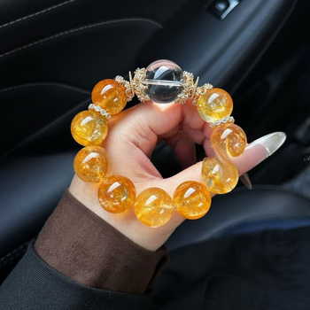 Βραχιόλι – κρύσταλλος τοπαζ, Υλικά: κράμα, τιτάνιο ατσάλι, 925 ασήμι, ελαστικό νήμα; Στυλ: Κινέζικος; Μοντέλο 1002901542; Ατομικά συσκευασμένο; Άνοιξη 2025