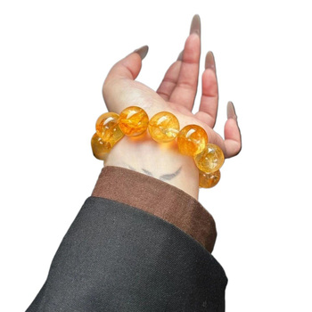 Βραχιόλι – κρύσταλλος τοπαζ, Υλικά: κράμα, τιτάνιο ατσάλι, 925 ασήμι, ελαστικό νήμα; Στυλ: Κινέζικος; Μοντέλο 1002901542; Ατομικά συσκευασμένο; Άνοιξη 2025