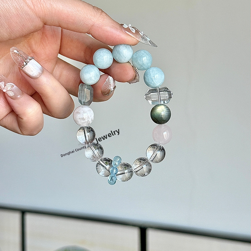 Originalaus dizaino apyrankė, kristalas, be antrinių akmenų, 2025 m. vasara, stilius Fashion OL