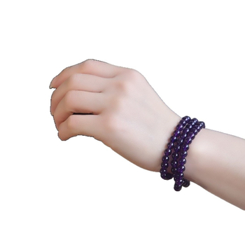 Narukvica od ametistnih perli, Muri, unisex, personalizirani trend, podrijetlo: Lianyungang