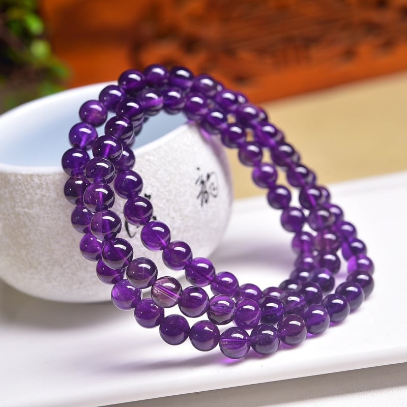 Narukvica od ametistnih perli, Muri, unisex, personalizirani trend, podrijetlo: Lianyungang