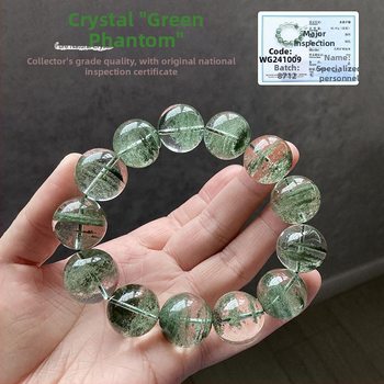 Βραχιόλι με φυσικό κρύσταλλο, 925 ασήμι με κούμπωμα, συσκευασία δώρου, άνοιξη 2025 κυκλοφορία