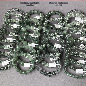 Βραχιόλι με φυσικό κρύσταλλο, 925 ασήμι με κούμπωμα, συσκευασία δώρου, άνοιξη 2025 κυκλοφορία