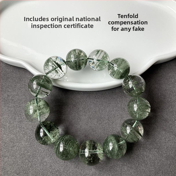 Βραχιόλι με φυσικό κρύσταλλο, 925 ασήμι με κούμπωμα, συσκευασία δώρου, άνοιξη 2025 κυκλοφορία