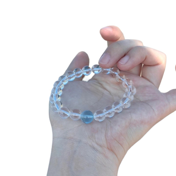 Βραχιόλι από κρυστάλλους με σχέδιο ακουαμαρίνης, ελαστικός κορδόνι, χωρίς πλευρικούς λίθους, καταγωγή Lianyungang Donghai, Άνοιξη 2025