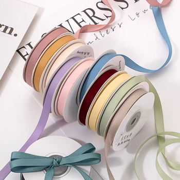 Bandă din poliester-bumbac, finisaj mat – pentru ambalarea cadourilor, accesorii pentru păr, DIY, ambalare flori.
