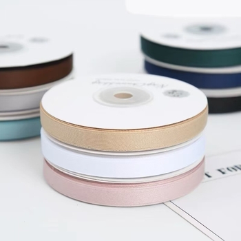 Bandă din poliester-bumbac, finisaj mat – pentru ambalarea cadourilor, accesorii pentru păr, DIY, ambalare flori.