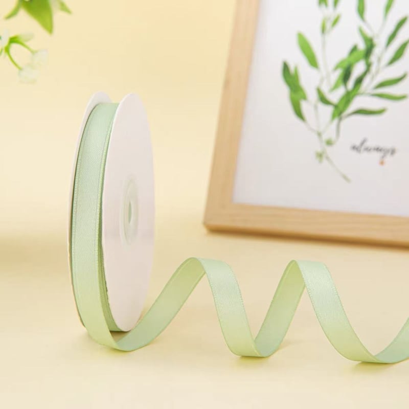 Bandă din poliester-bumbac, finisaj mat – pentru ambalarea cadourilor, accesorii pentru păr, DIY, ambalare flori.