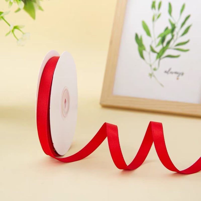 Bandă din poliester-bumbac, finisaj mat – pentru ambalarea cadourilor, accesorii pentru păr, DIY, ambalare flori.