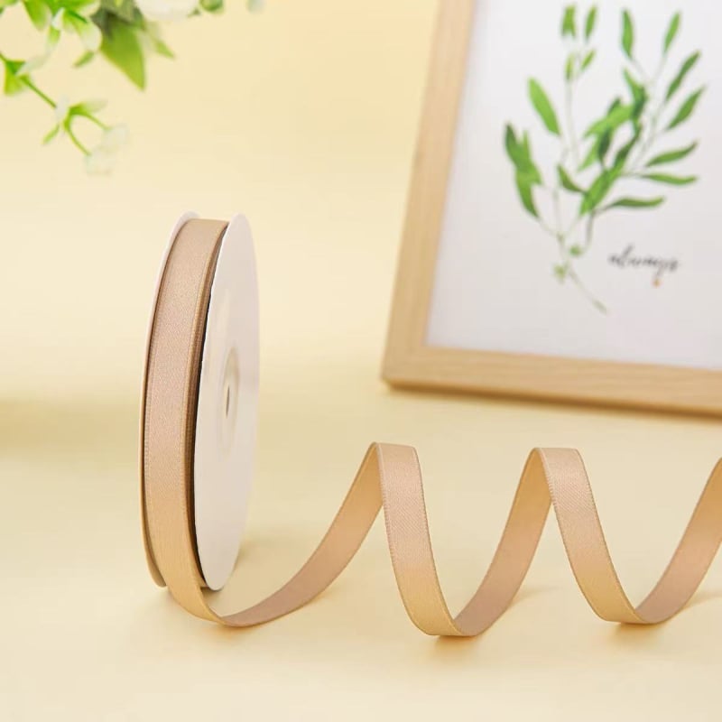 Bandă din poliester-bumbac, finisaj mat – pentru ambalarea cadourilor, accesorii pentru păr, DIY, ambalare flori.