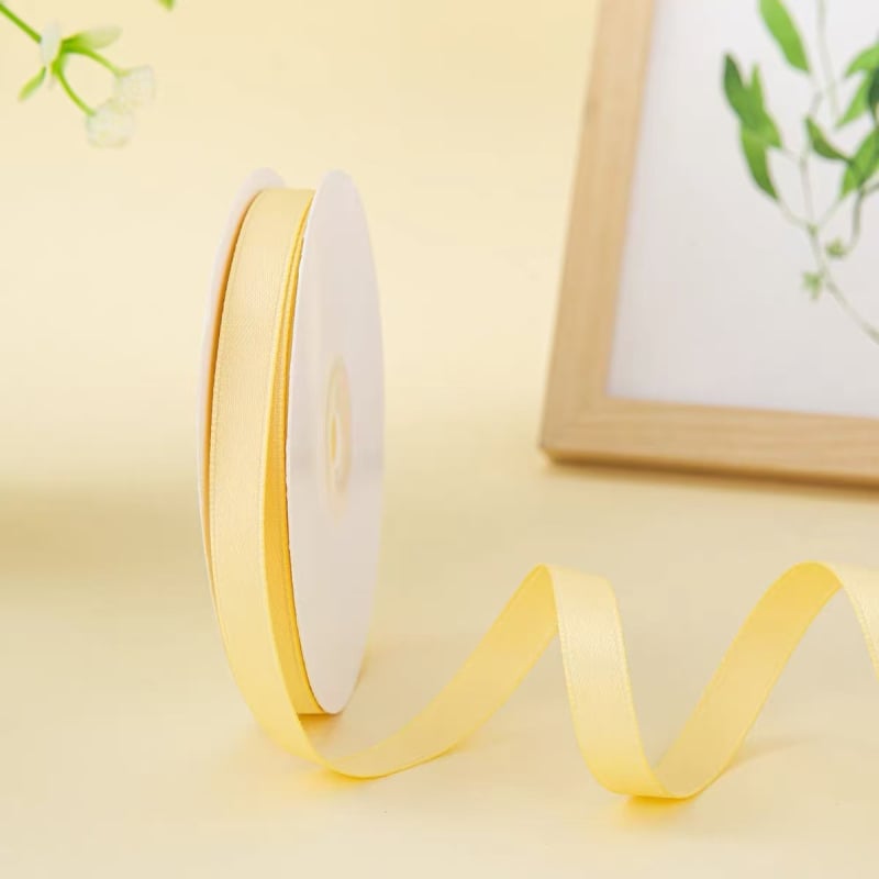 Bandă din poliester-bumbac, finisaj mat – pentru ambalarea cadourilor, accesorii pentru păr, DIY, ambalare flori.