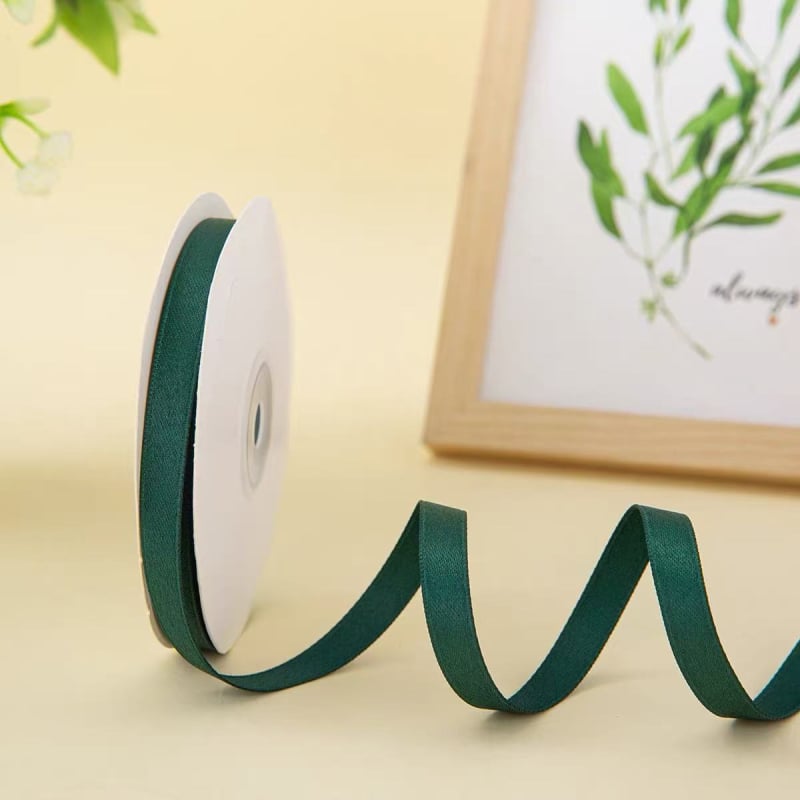 Bandă din poliester-bumbac, finisaj mat – pentru ambalarea cadourilor, accesorii pentru păr, DIY, ambalare flori.