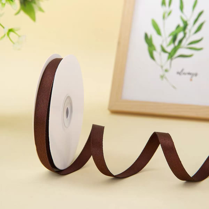 Bandă din poliester-bumbac, finisaj mat – pentru ambalarea cadourilor, accesorii pentru păr, DIY, ambalare flori.