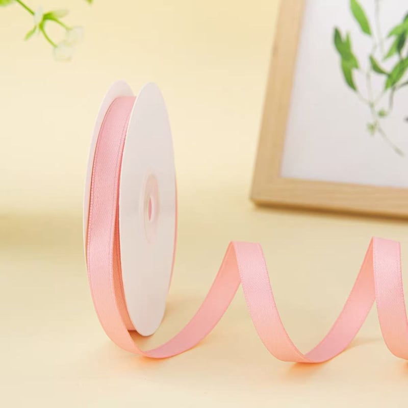 Bandă din poliester-bumbac, finisaj mat – pentru ambalarea cadourilor, accesorii pentru păr, DIY, ambalare flori.