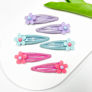 Vaikų plaukų aksesuarų rinkinys, Bb segtukas, rankų darbo, 6 vnt., animacinio stiliaus, vaikams nuo 10 metų