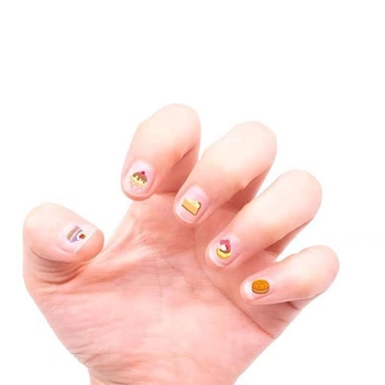 Nagų lipdukų rinkinys su blizgučiais, akrilas, vaikų animacijos stilius (Pavasaris 2023)