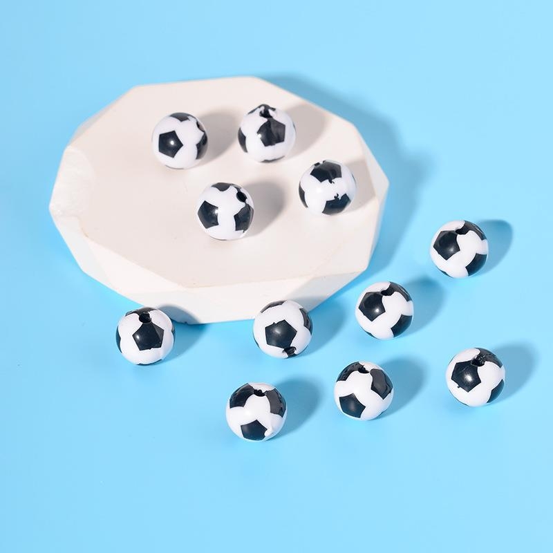 Akrilne kuglice u obliku lopte za DIY nakit - Materijal: Plastika/Smola; Vrsta: Labave perle; Marka: Moe Zhi