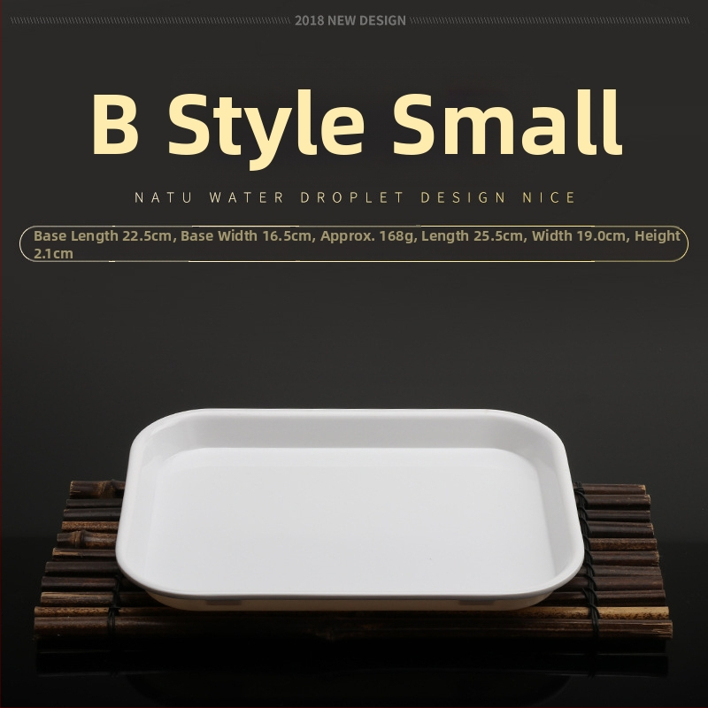 Tavă din melamină, formă neregulată, design modern minimalist, potrivită pentru hoteluri și mese