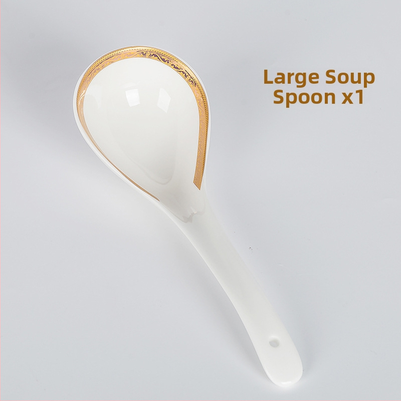 Set de boluri și farfurii din porțelan cu os, formă rotundă, compatibil cu microunde, imprimare logo, personalizare disponibilă