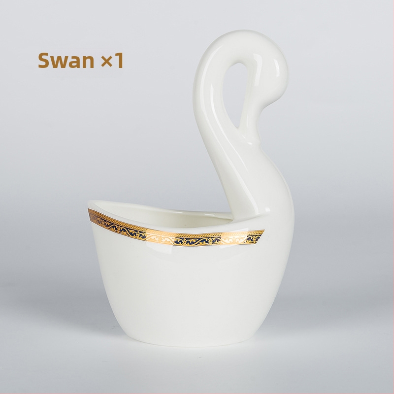 Set de boluri și farfurii din porțelan cu os, formă rotundă, compatibil cu microunde, imprimare logo, personalizare disponibilă