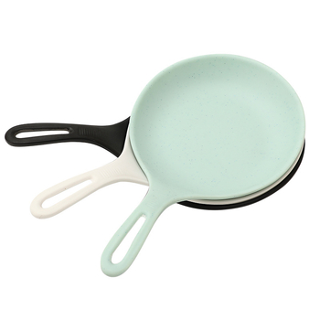 Farfurie cu mâner din melamină, stil Nordic, design simplu, pentru adulți, necompatibilă cu microundele