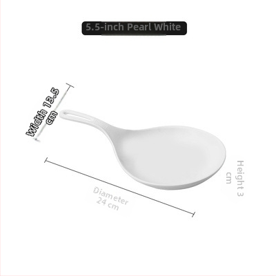 Farfurie cu mâner din melamină, stil Nordic, design simplu, pentru adulți, necompatibilă cu microundele