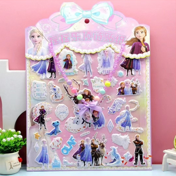 Etichete autocolante pentru colier pentru copii – tema prințesă, desene animate, hârtie, stil modern minimalist, autocolant, fără logo, potrivite pentru cadouri de afaceri și promoționale