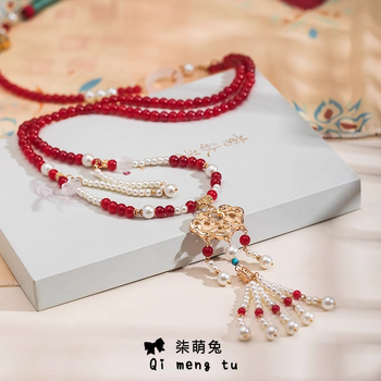 Vaikų karoliai, senovinio stiliaus lydinio pakabukas, vasara 2024