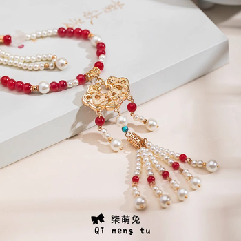 Vaikų karoliai, senovinio stiliaus lydinio pakabukas, vasara 2024