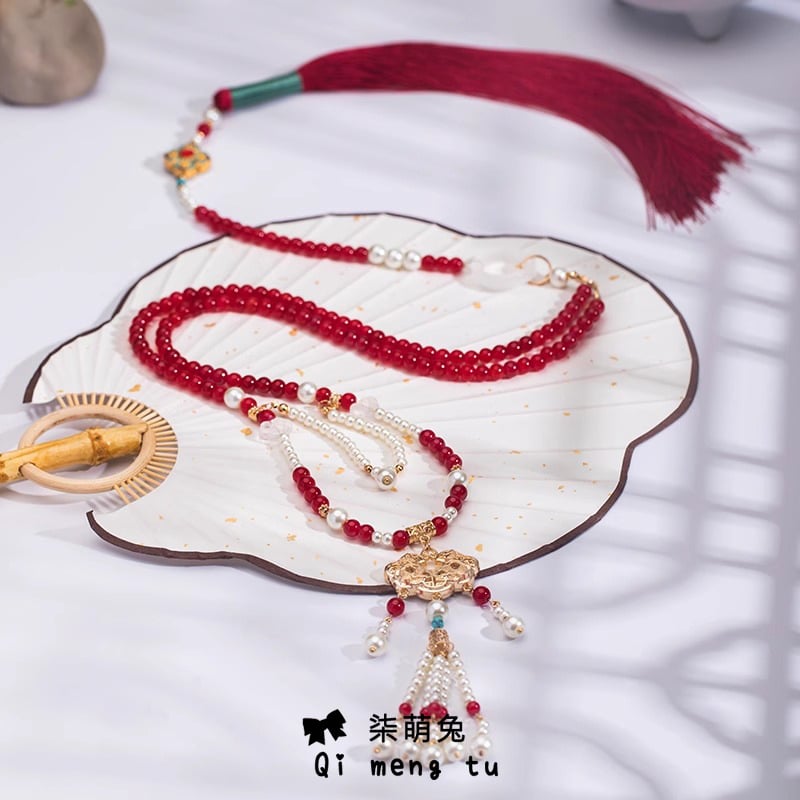 Vaikų karoliai, senovinio stiliaus lydinio pakabukas, vasara 2024