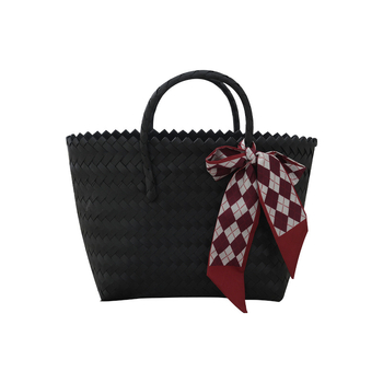 Maocai PU pletena torbica – vertikalni kvadratni oblik, osvježavajući i sladak stil, unutarnja džep za dokumente