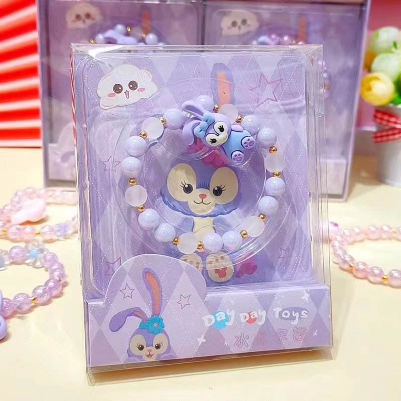 Гривна със изкуствени перли, свеж и сладък стил, мотив животно/зодия за деца