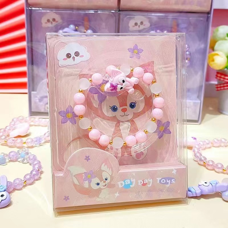 Гривна със изкуствени перли, свеж и сладък стил, мотив животно/зодия за деца