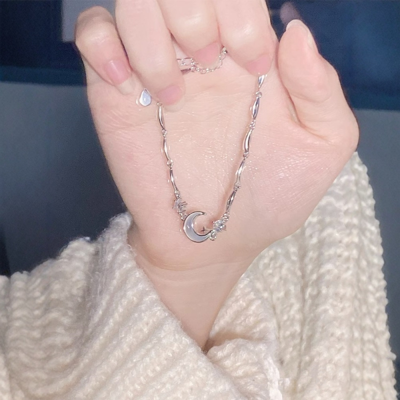 Narukvica – dizajn mjesečeve biserne perle; legura s elektroplatiranjem; Marka: New Fan Jin Jewelry; Svjež i sladak stil; Za žene