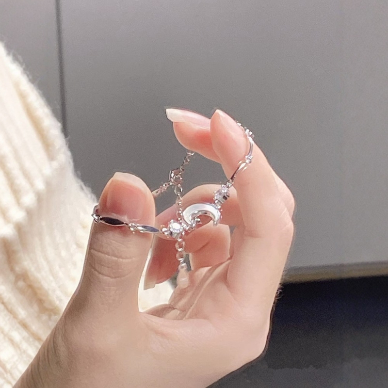 Narukvica – dizajn mjesečeve biserne perle; legura s elektroplatiranjem; Marka: New Fan Jin Jewelry; Svjež i sladak stil; Za žene